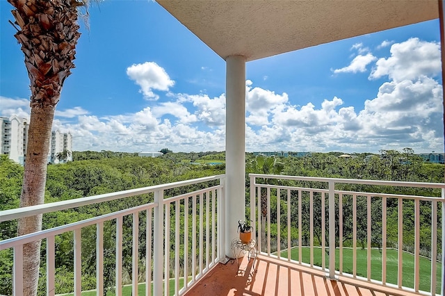 view of balcony