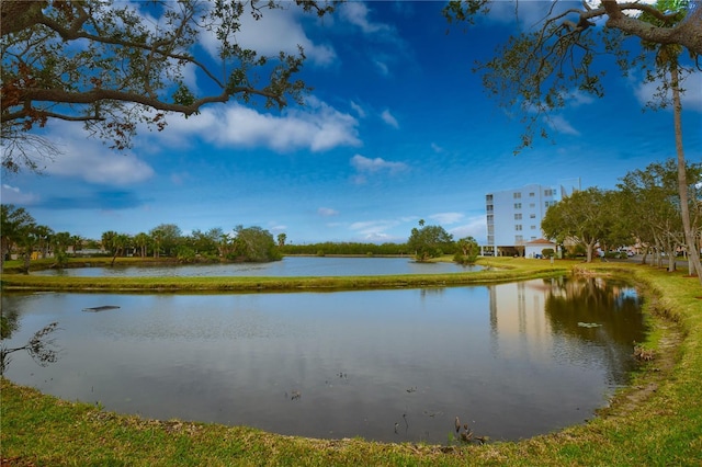 view of water feature