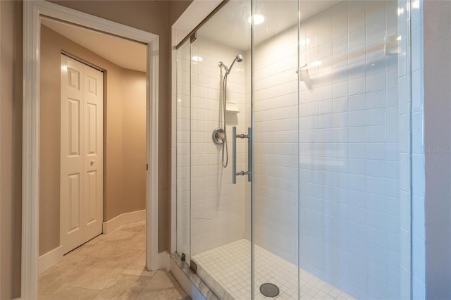 bathroom with walk in shower