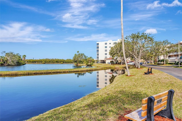 property view of water