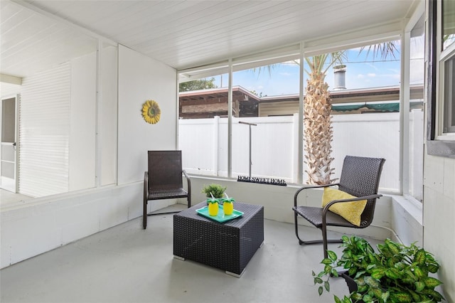 sunroom / solarium featuring a wealth of natural light