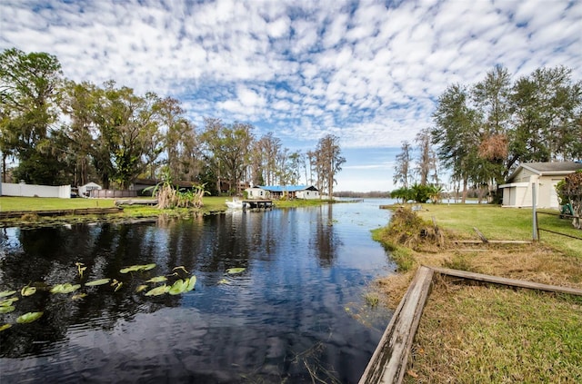 property view of water