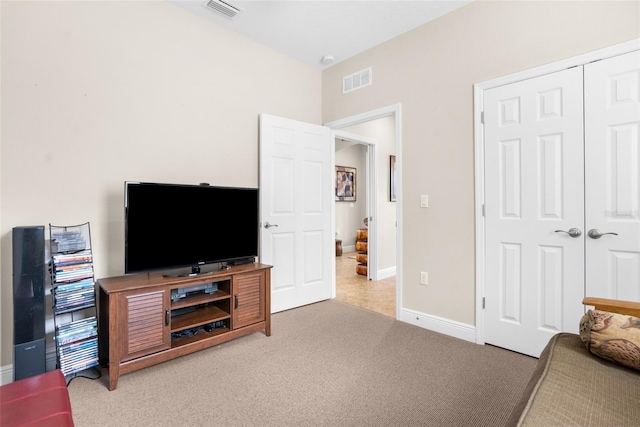 interior space with carpet floors