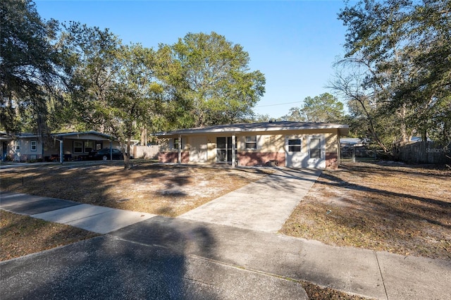 view of ranch-style home