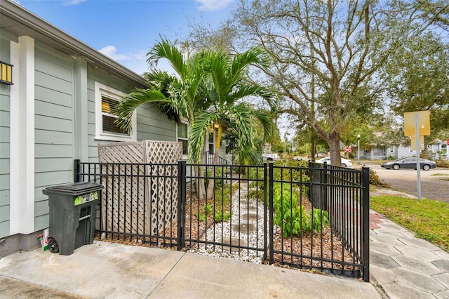 exterior space with fence