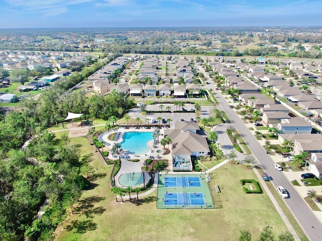 birds eye view of property