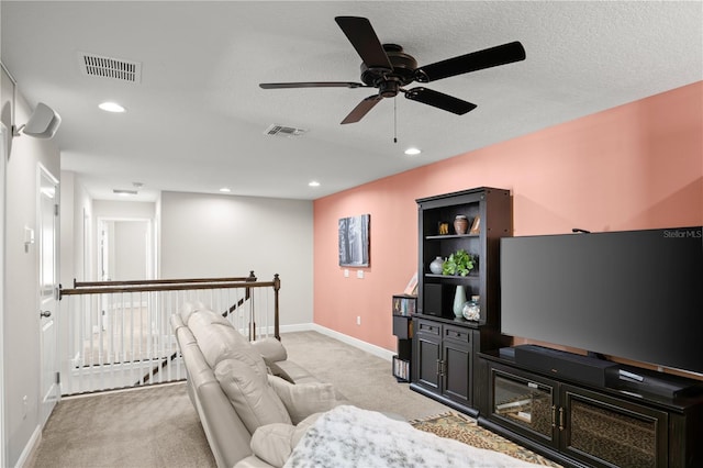 interior space with light colored carpet