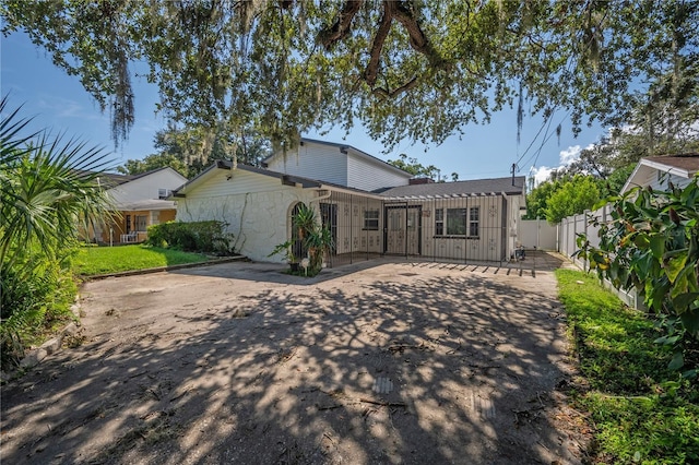 view of rear view of property