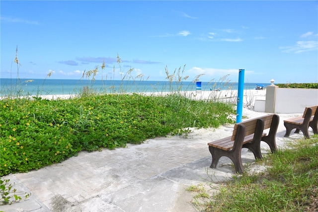 water view with a beach view