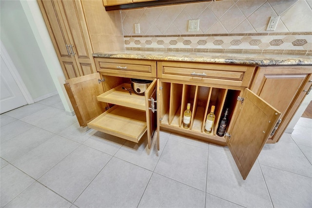 interior details with backsplash