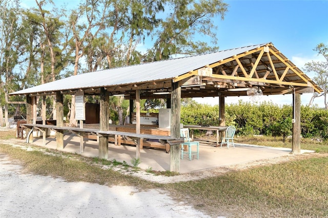 surrounding community with a gazebo