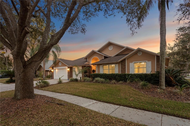 8701 Ballantrae Way, Tampa, FL 33647 - single story home with a garage and a yard
