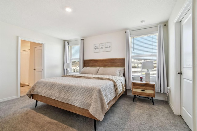 bedroom featuring carpet flooring