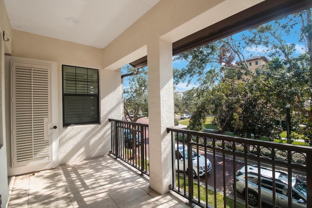 view of balcony