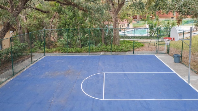 view of sport court