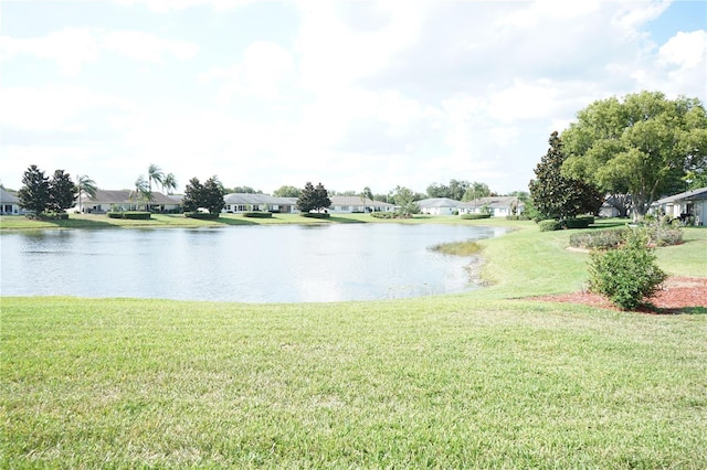 view of water feature