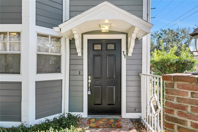 view of entrance to property