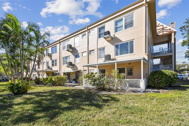 view of property with central AC