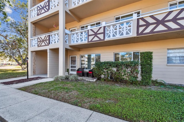 exterior space with a balcony