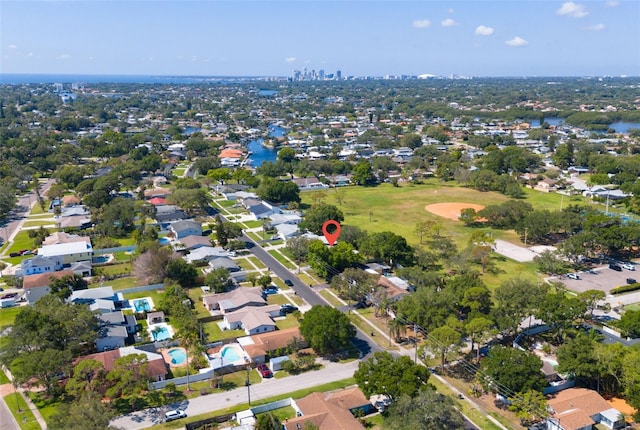 birds eye view of property