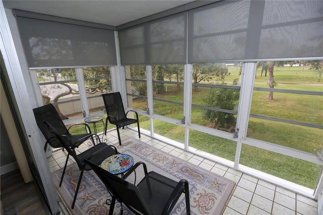 view of sunroom