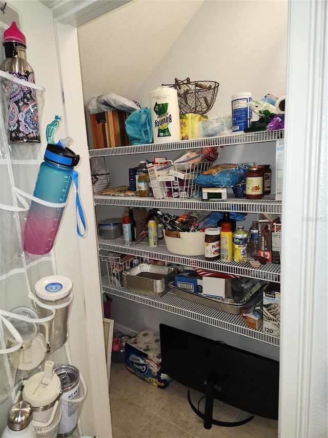 view of pantry