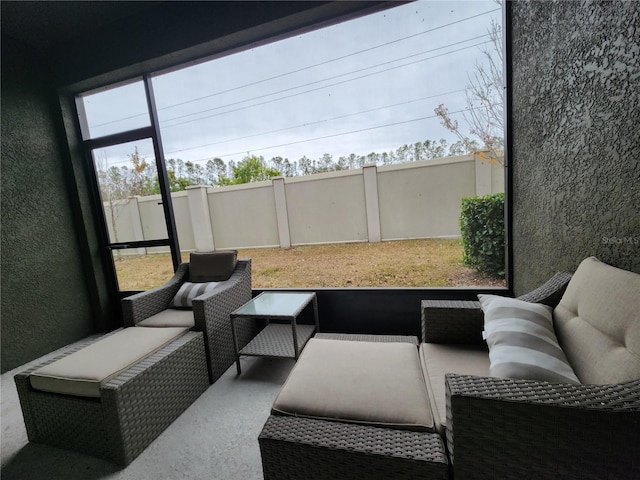 view of sunroom / solarium