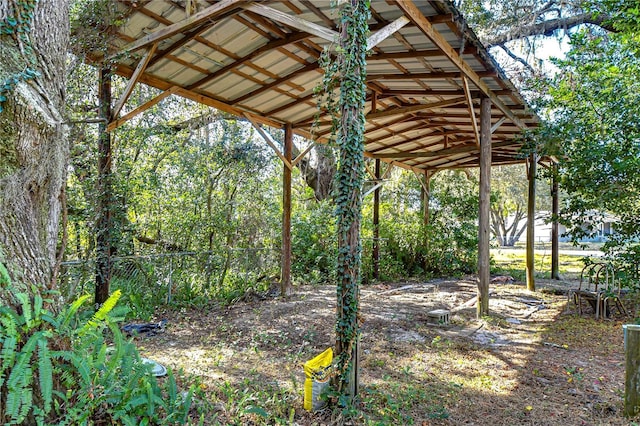 exterior space featuring fence