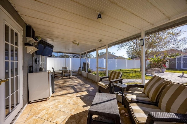 view of patio / terrace with an outdoor hangout area