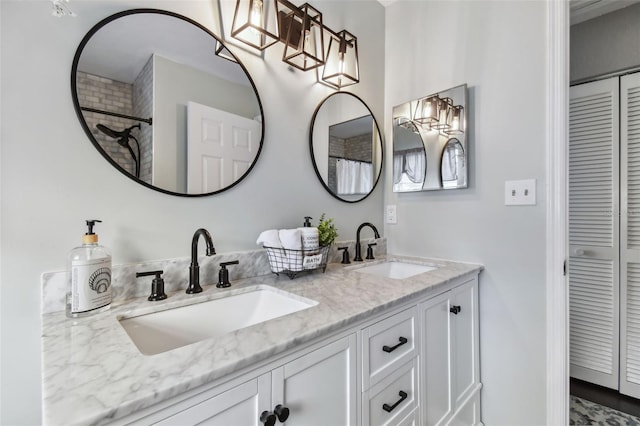 bathroom featuring vanity