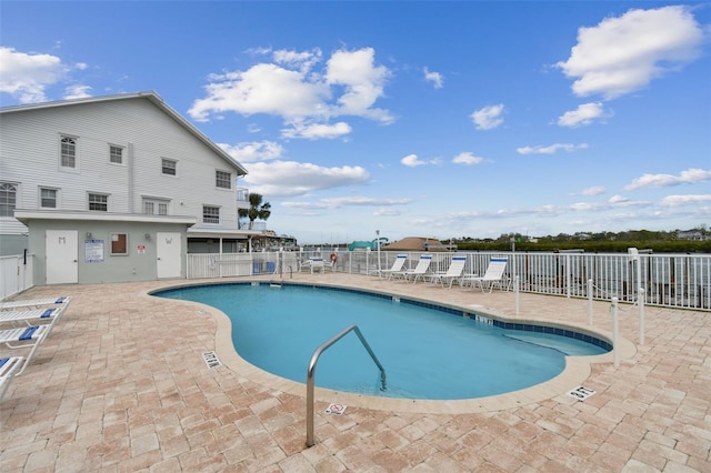 view of pool with a patio