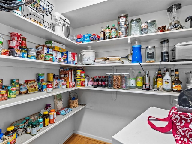 view of pantry