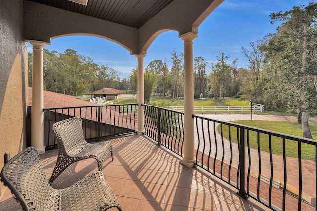 view of balcony