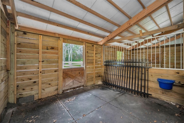 view of horse barn