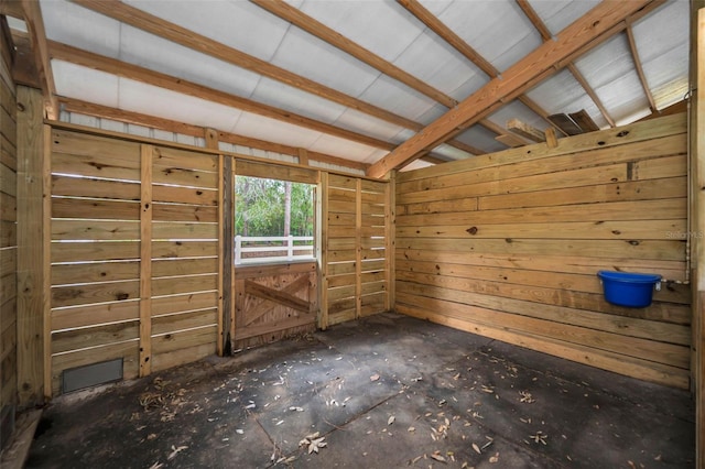 view of horse barn