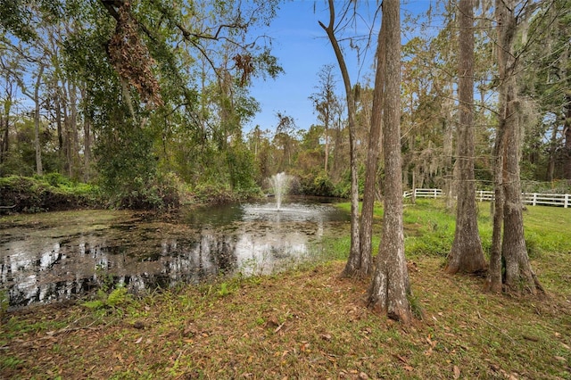 view of water feature