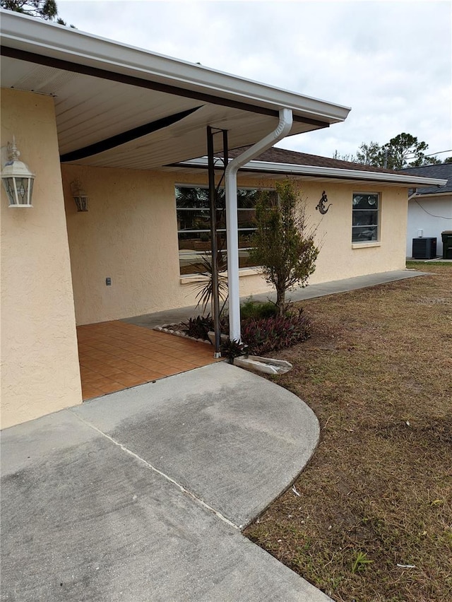 view of patio / terrace with central AC unit