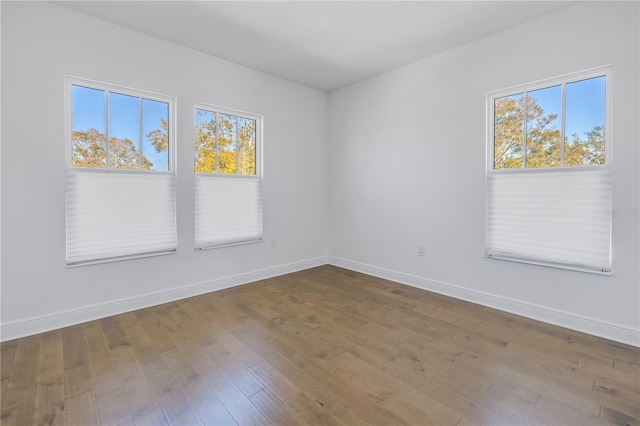 unfurnished room featuring wood-type flooring