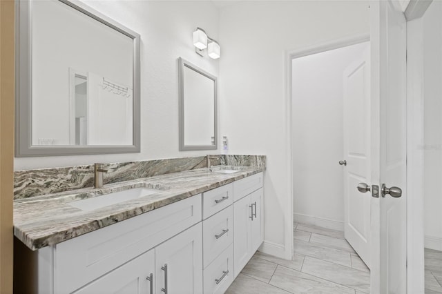 bathroom with vanity