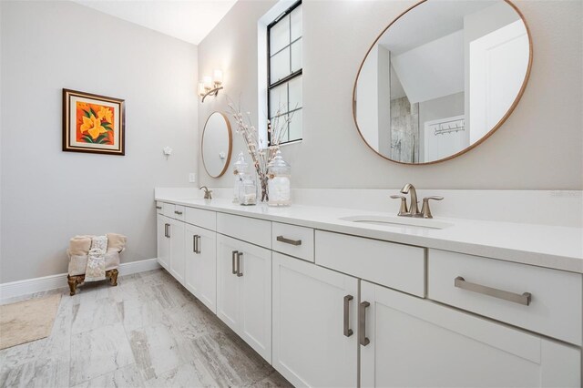 bathroom featuring vanity