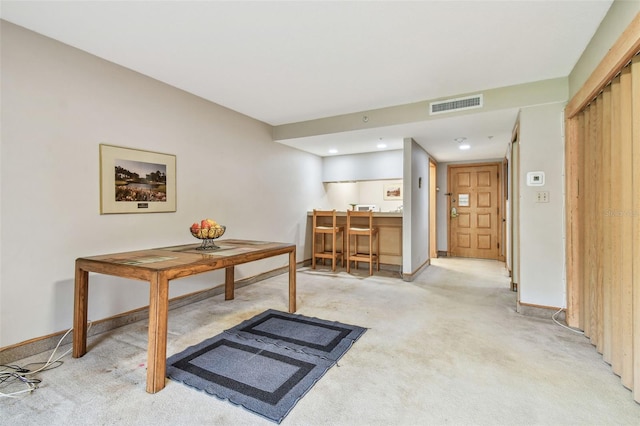 corridor featuring carpet flooring