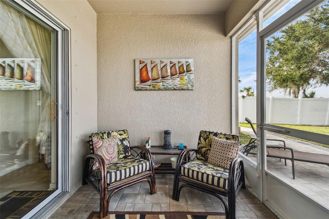 view of sunroom / solarium