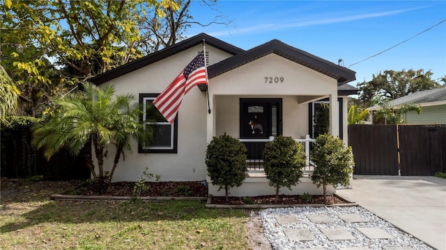 view of bungalow-style home