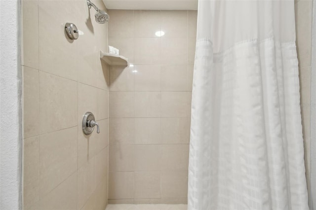 bathroom with walk in shower