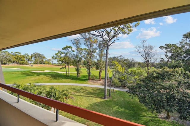 view of balcony