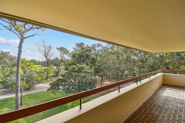 view of balcony