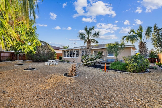 view of back of property