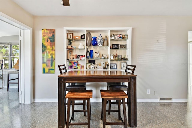 view of dining space