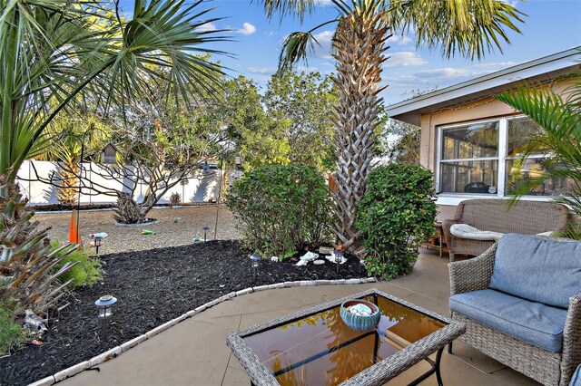 view of patio / terrace with a fenced backyard