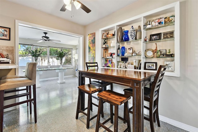 dining area with baseboards